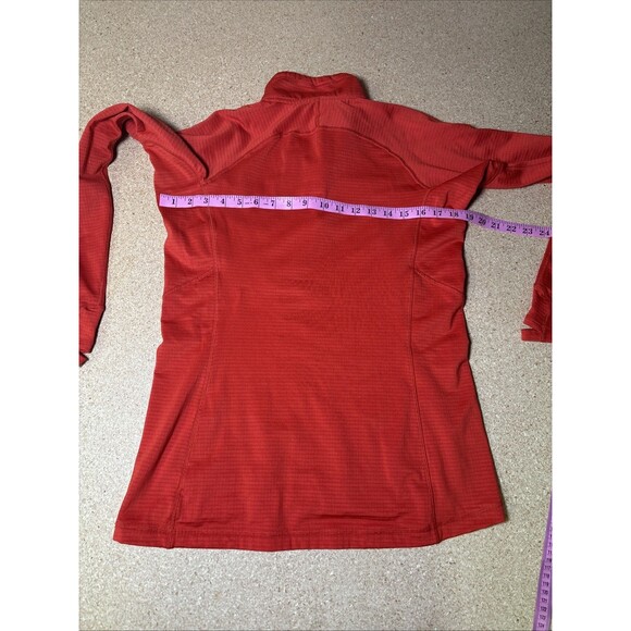 Outdoor Research Vigor Grid Fleece Half Zip Men's Sweatshirt Orange M - Picture 5 of 6